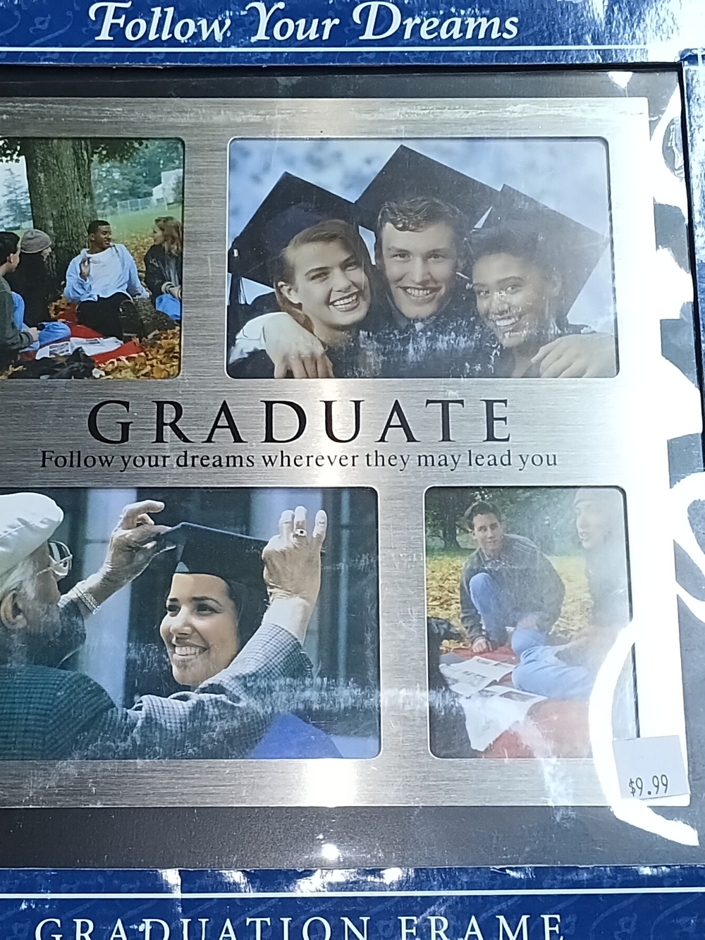 11 Total Graduate Photo Frame Wall Decor in Silver